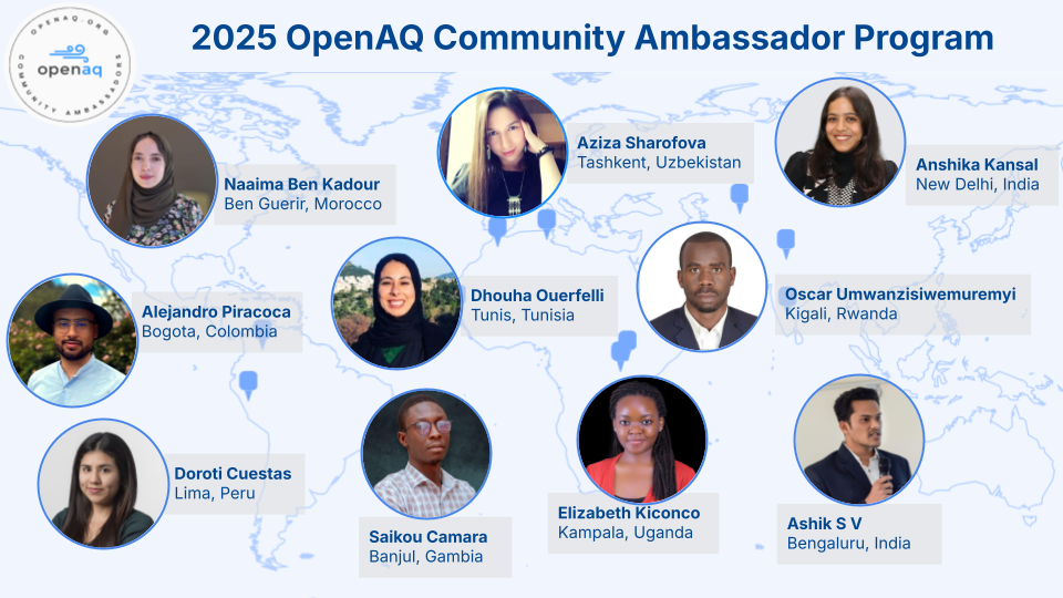 2025 OpenAQ Community Ambassador Cohort